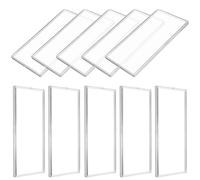 DINHEAROM 10Pcs Transparent Banknote Holders Commemorative Paper Money Storage Cases Protective Sleeves for Collectors Bill Organizers with Clear Flatness Design