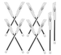 DINHEAROM 10pcs Waterproof Permanent Eyebrow Marking Pens Black for Precise Beauty Makeup, Skin Surgery Marking Tools Suitable for Professional and Personal Use