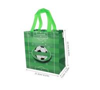 DINHEAROM 12pcs Football Party Gift Bags Non Woven Gift Pouch for Sports Presents Treats Storage Tote for Birthday Shower