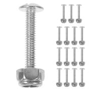 DINHEAROM 16pcs Foosball Table Parts Replacement Set with Galvanized Iron Metal Fixed Screws and Nuts, Easy to Install Table Hardware for Casual Gaming and Game Room Maintenance