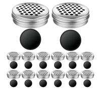 DINHEAROM 18 Sets Dog Scent Work Tins - Magnetic Dots Scent Work Containers - Dog Scentwork Training Box Can - Pet Nose Training Supplies for Home Outdoor