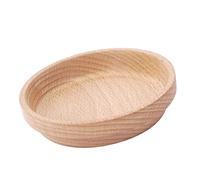 DINHEAROM 1Pc Durable Pet Feeding Bowl Wood Color Food Dish Oil Design for Hamsters Guinea Pigs and Other Animals