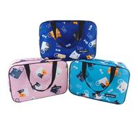 DINHEAROM 1Pc Portable Toiletry Bag Foldable Bath Organizer with Large Capacity Versatile Shower Tote for Cosmetics and Accessories Pink