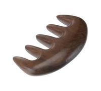 DINHEAROM 1Pc Thickened Sandalwood Five Tooth Massage Comb for Scalp Relaxation Premium Scraping Comb for Head Massage Durable Hair Scalp Massager for Friends and Family
