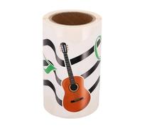 DINHEAROM 1Roll Musical Bulletin Board Border - 5m/16.4ft Music Note/Instrument Border Trim Sticker Self Adhesive - Back to School Room Wall/Classroom Decoration