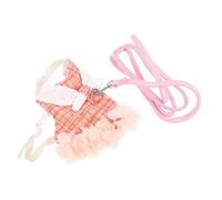 DINHEAROM 1set Bunny Leash Adorable Vest for Walking Comfortable and Breathable Pet Clothes for Small for Special Occasions and Photos Orange s
