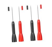 DINHEAROM 2 Pairs Back Probe Kit Insulation Piercing Needle for Automotive Multimeter Testing Stainless Steel Probes for Can Bus and Sensor Diagnostics Cat Ii Compatible