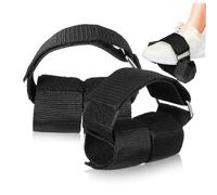 DINHEAROM 2 Pcs Adjustable Dumbbell Foot Straps for Tibialis Trainer Secure Ankle Straps for Weight Lifting Leg Workouts Unisex Design for Enhanced Stability Comfortable Woven Material for