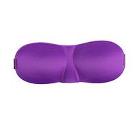 DINHEAROM 2 Pcs Contoured Sleep Mask Lightweight Adjustable Eye Cover for Travel Naps and Work Breathable Comfortable Design Purple Black