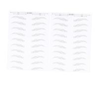 DINHEAROM 2 Sheets Hair Like Eyebrow Sticker for Women Natural Simulation Makeup Tool Easy Apply False Eyebrows for Sparse No Brows Skin Friendly Adhesive