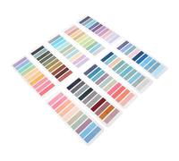 DINHEAROM 2000Pcs Colorful Index Tabs Sticky for Annotation, Removable Self-Adhesive Page Markers for Books, Planners, School and Office Organization