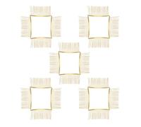 DINHEAROM 20pcs Metal Wire Hair Combs with 20 Teeth, Sturdy Iron Construction, Stylish Gold Finish, Reduces Pulling, Elegant French Hair Accessories for Bridal and Everyday Use