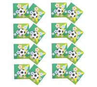 DINHEAROM 20pcs Soccer Theme Printed Napkins High Absorbency Party Decorations for Football Events Birthdays Gatherings Soft for Clean Dining