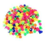 DINHEAROM 216pcs Bicycle Spoke Beads for Bikes, Plastic round Star Heart Shaped Clips, Secure Fit Spoke Decorations to Encourage Outdoor Activity at Playgrounds and Parks