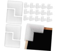 DINHEAROM 24 Pcs Pearl Cotton Corner Protector Packing Materials for Moving Packaging Corner Protector Shipping Epe Pearl Cotton White