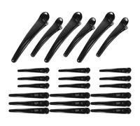 DINHEAROM 24pcs Black Billed Hair Clips for Women, Pp Material, Resistant to Deformation, Non-slip Teeth Design, for Special Parties and Cosplay Hair Styling