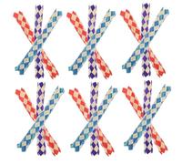 DINHEAROM 24pcs Multi-functional Bamboo Finger Trap for Parrots and Pinata Fillers, Sturdy Synthetic Material Chewable Bird Playthings as Party Bag Stuffers Random Color