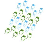 DINHEAROM 24pcs Nasal Nose Clips for Lung Breathing Training and Nosebleed Stopper, Blue and Green Nose Stop Clips Set for Household Use and Respiratory Exercise