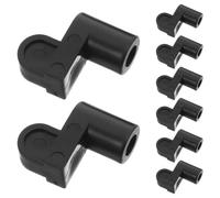DINHEAROM 24pcs Window Screen Clips 3/8 Inch Black Plastic and Iron with Screws Adjustable Fixed Window Clamp