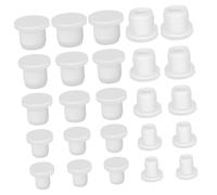 DINHEAROM 25pcs Silicone Salt and Pepper Bottle Stopper Reusable Round End Caps Replacement Plug for Seasoning Bottles of Twenty-Five