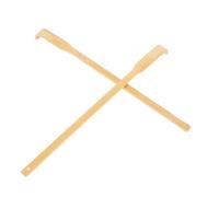 DINHEAROM 2pcs Bamboo Back Scratcher Long Handle Massager Stick for Elderly Back Buddy Scratch Itch Relief Self-Massager