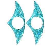 DINHEAROM 2pcs Blue Plastic Thumb Book Page Holders Lightweight One-Hand Page Opening Portable Book Clip for Reading Outdoor Activities and Camping