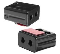 DINHEAROM 2pcs Car Deer Whistles Ultrasonic Wind-powered Animal Warning Devices for Trucks Suvs Motorcycles Black Safety Kit for Wildlife Alert Highways