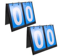 DINHEAROM 2pcs Dual Sided Basketball Scoreboard Flip Chart Portable Score Keeper for Sports Competitions Instant Score Flipper Outdoor Use