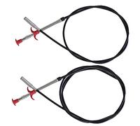 DINHEAROM 2pcs Flexible Sink Claw Pickup Tool Set Bendable Drain Cleaning Grabber 4 Claws for Clearing Hair Clogs in Kitchen and Bathroom Sinks