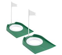 DINHEAROM 2Pcs Golf Putting Cup Indoor Practice Tool for Improving Putting Skills Compact Hole Cup Aid for Golf Enthusiasts for
