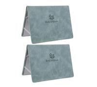 DINHEAROM 2pcs Keepsake Certificate Holder Birth Certificate Protective Cover Sleeve Case with Viewing for Efficient Document Storage Blue