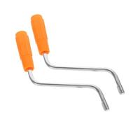 DINHEAROM 2Pcs Manual Pasta Maker Handle Replacement Metal Tool Accessory for Noodle Making Device Suitable for Home Kitchen Pasta Machine Use