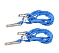 DINHEAROM 2pcs Mitten Lanyards with Clips, Portable Glove Straps, Blue Adjustable Neck Cord Anti-Lost Holder for Winter Mittens