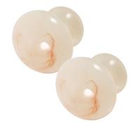 DINHEAROM 2pcs Mushroom-shaped Resin Face Massage Scraping Tool for Deep Muscle Relief Compatible with Essential Oils Portable Facial Massager for Relaxation and Anti-fatigue Spa Use