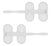 DINHEAROM 2pcs Optical Trial Lens Set ±0.50d to ±1.00d Vision Training Flipper with 50° and 100° Double-sided Flip Lenses for Optometry Test and Vision Therapy Equipment