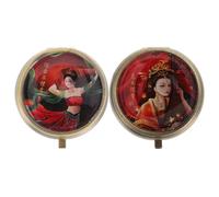 DINHEAROM 2pcs Perfume Balm Travel - 12g/0.4oz Solid Fragrance for Girl Women Men - Pocket Size Solid Perfume - Subtle, Elegant Aroma Fragrance, Chinese Asian Style