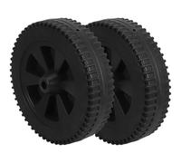 DINHEAROM 2pcs Replacement Roller Wheels for Bbq Grill Cart, Heavy Duty Hdpe Caster Wheels Withstand Heavy Loads, Versatile Use for Outdoor Equipment and Patio Gas Grill Replacement
