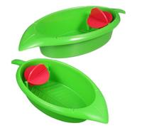 DINHEAROM 2pcs Reusable Plastic Bird Bathtub for Parrots and Small Animals, Multi-functional Suspended Bird Bath Container for Bath Time