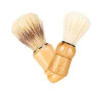 DINHEAROM 2pcs Shaving Brush Beard Brush Wood Handle Comfortable Design for Men Dads Hair Salon Use Take Care of Beards