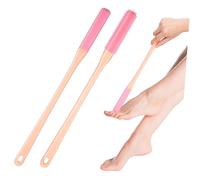 DINHEAROM 2Pcs Silicone Shower Brush for Feet Long Handle Foot Scrubber with Gentle Bristles for Toe Cleaning and Foot Care for Shower Routines and Dead Skin Removal