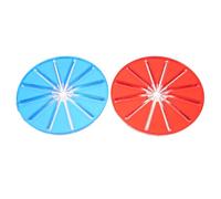DINHEAROM 2pcs Stand Mixer Splash Guard 5.5 Inch Plastic Anti-spill and Anti-splash Baffle for Electric Mixer Whisk Cover Secure Bowl Cover Splash Guard for Baking and Cream Whisking