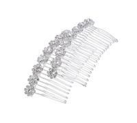 DINHEAROM 2pcs Sunflower Metal Hair Combs for Women Luxurious Crystal Bridal Accessories Wedding Side Combs for Parties and Formal Events Secure Hold for All Day Style