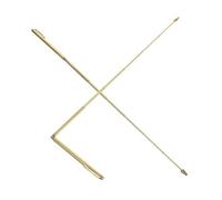 DINHEAROM 2pcs Telescopic Dowsing Tools for Water Detection Outdoor Exploration Alloy Stainless Steel Design