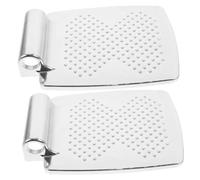 DINHEAROM 2pcs Wheelchair Footrest Leg Rest Pad Replacement Parts Elevating Foot Plate for Wheelchair