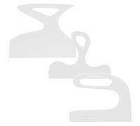 DINHEAROM 3Pcs Acrylic Cutting Board Handle Stencils Clear Charcuterie Board Templates for Woodworking Precise Curved Edge Guides Acrylic for Kitchen and Craft Use