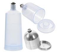 DINHEAROM 3pcs Corrosion-Resistant Airbrush Paint Bottles Glass Paint Dispenser for Artists for Crafting and Painting Projects