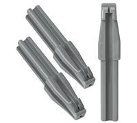 DINHEAROM 3Pcs Eyebrow Pencil Sharpening Aid Tool Duckbill Sharpener Makeup Pencil Sharpener Set Grey for Precise Lip and Eyebrow Grooming