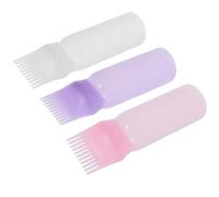 DINHEAROM 3pcs Hair Dye Bottle Applicator Comb with Graduated Scale Hair Coloring Applicator Bottles for Salon Use Mixing Colors