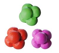 DINHEAROM 3pcs Hexagonal Reaction Balls Durable Agility Training Balls for Enhanced Reflexes for Home Fitness Sports Drills Random Color Reaction Agility Random Color