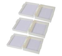 DINHEAROM 3Pcs Microscope Slide Box with Laboratory Slide Holder Scientific Storage Case for Secure Organization and Easy Searching Random Color